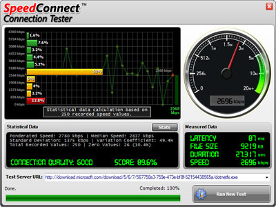 SpeedConnect Connection Tester