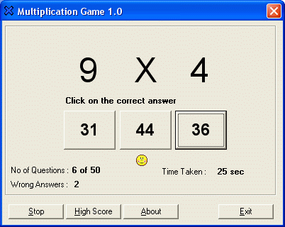 Multiplication Game