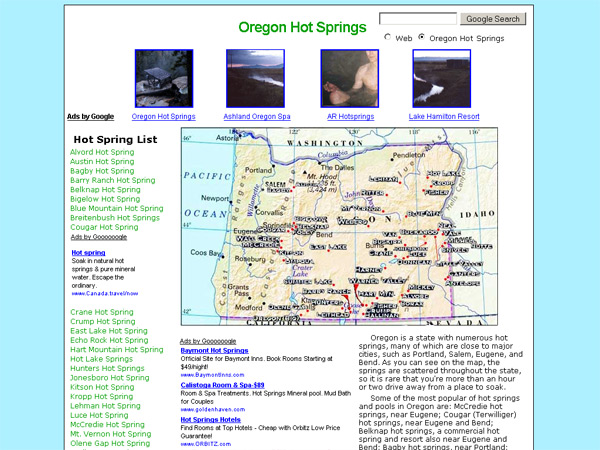 OregonHotSprings.Immunenet.Com