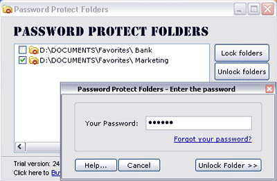 Password Protect Folders