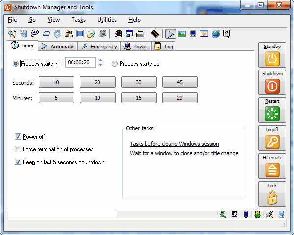 Shutdown Manager and Tools