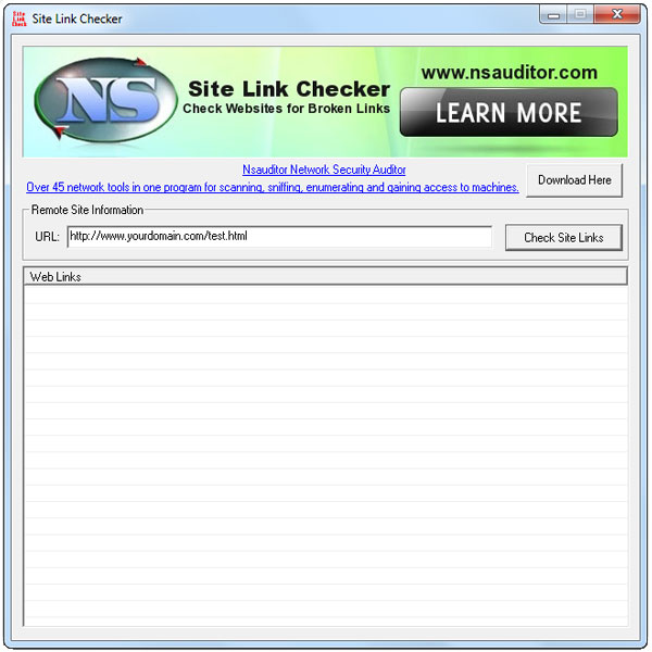 Site Link Checker