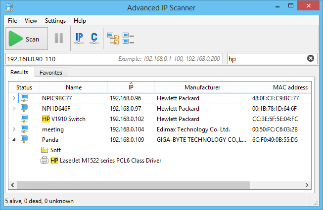 Advanced IP Scanner