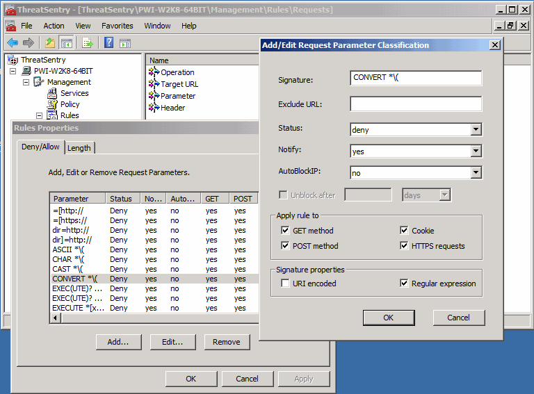 ThreatSentry - Web Application Firewall