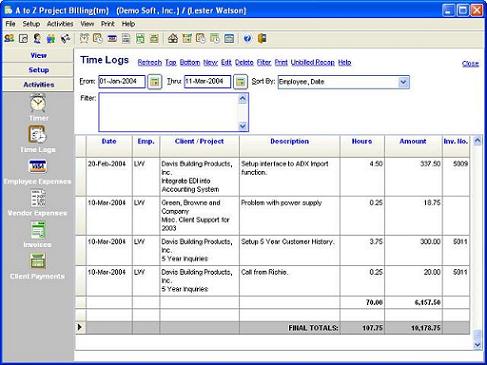 A to Z Project Billing