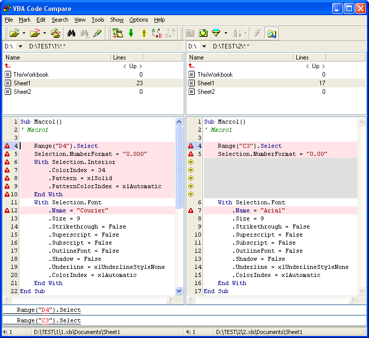 VBA Code Compare