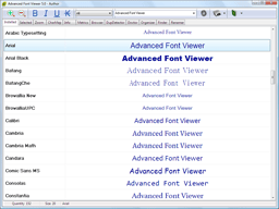 Advanced Font Viewer