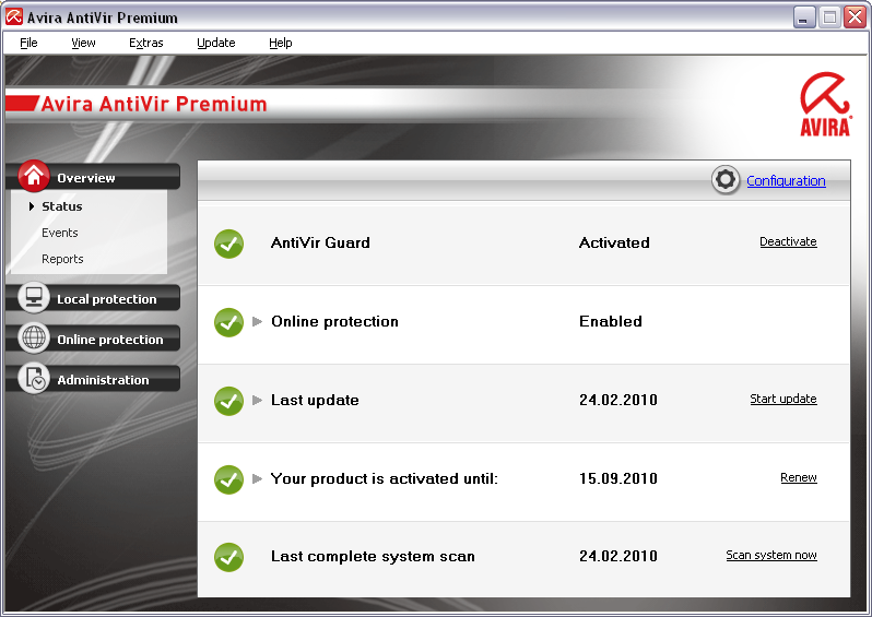 Avira AntiVir Premium