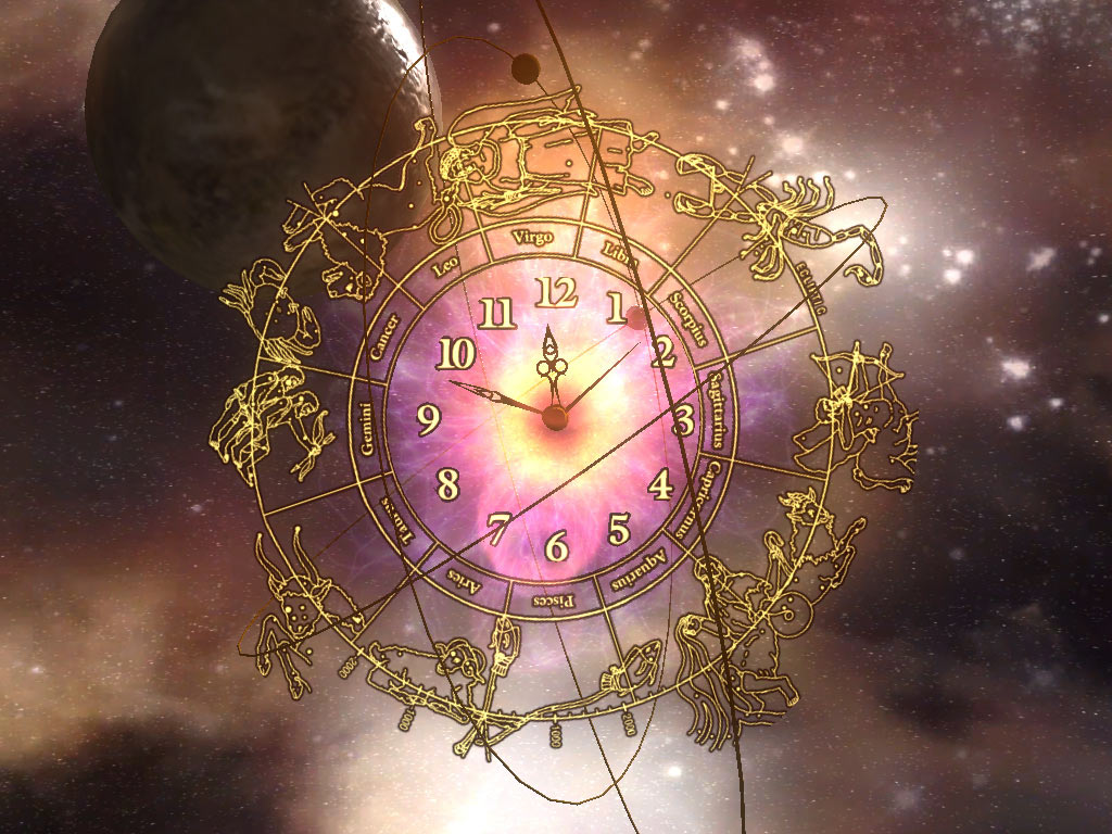 3D Space Clock ScreenSaver