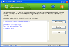 MSN Password Recovery