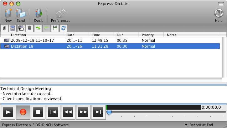 Express Dictate Pro for Mac