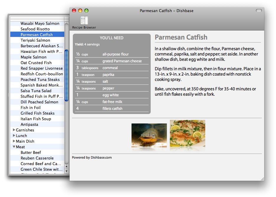 Dishbase for Mac