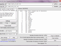 Hermetic Word Frequency Counter