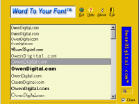 Word To Your Font (TM)