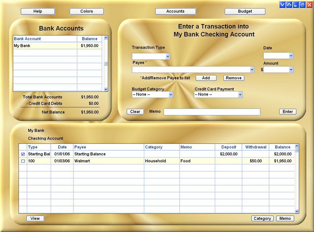 Checkbook Ease Freeware