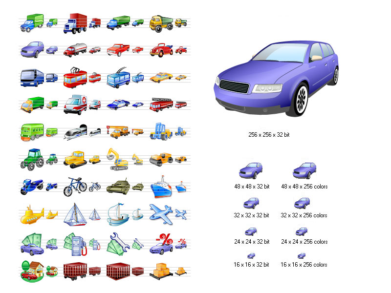 Transport Icon Set