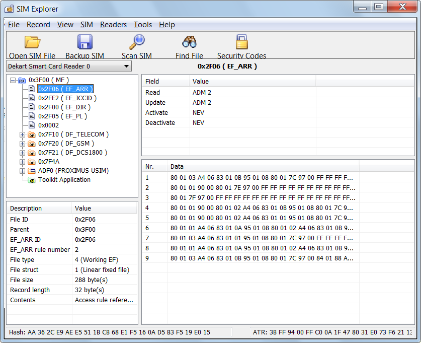 Dekart SIM Explorer