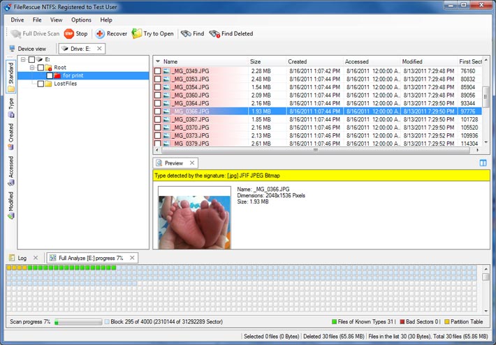 FileRescue for NTFS