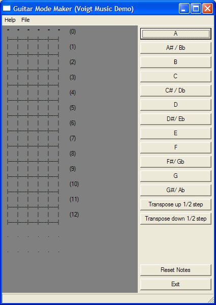 Guitar Mode Maker