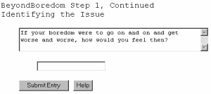 Beyond Boredom, Free Self Help Software