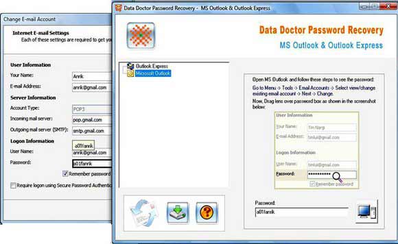 Outlook Express Passwords Recovery