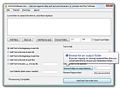 Add and append data and text and characters to multiple text files