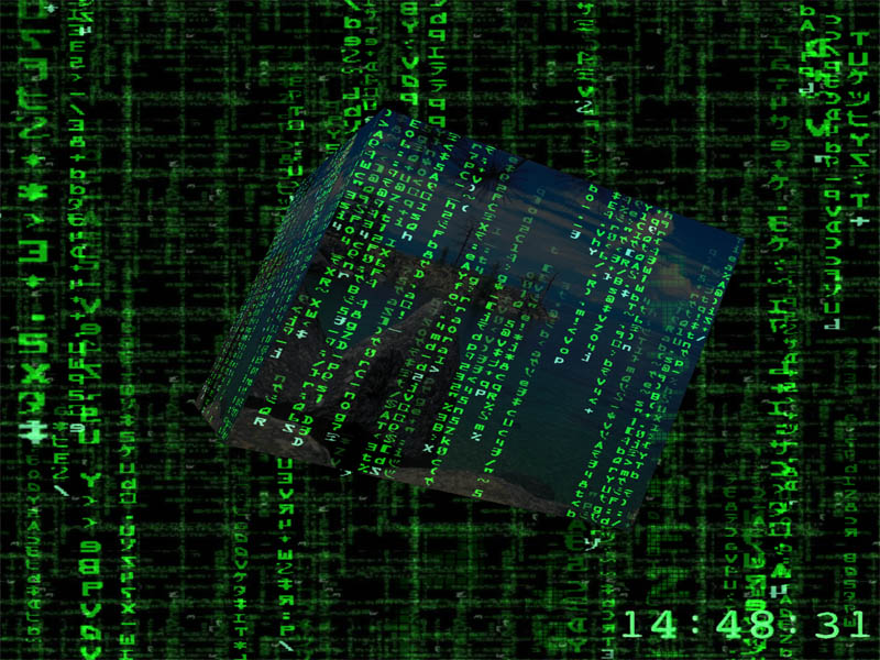 3D Matrix Screensaver