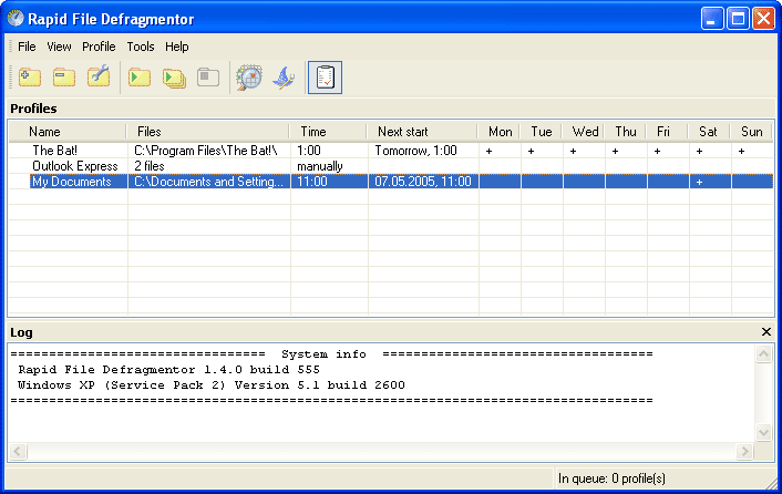 Rapid File Defragmentor