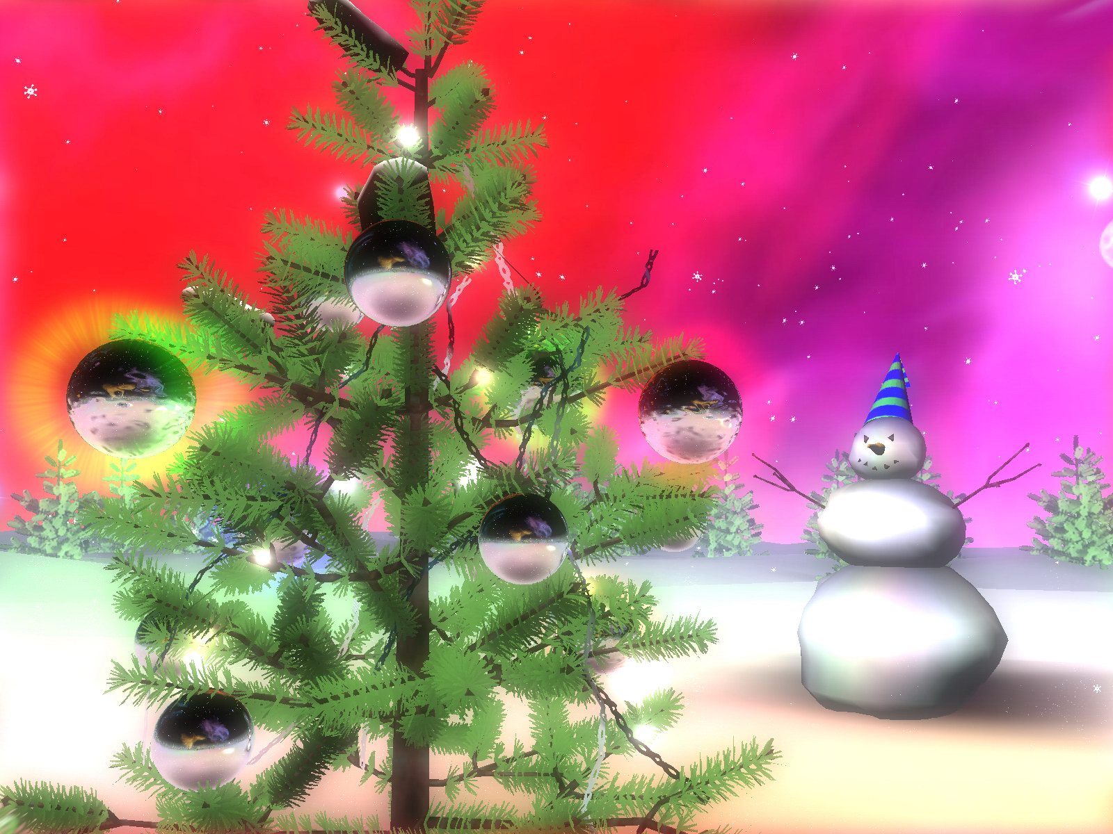 3D Space Christmas ScreenSaver