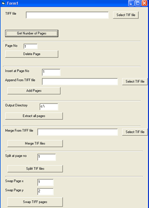 Mainmedia TIFF Merge Split ActiveX Component 