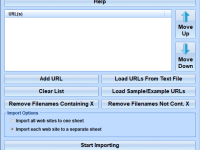 Excel Import Multiple Web Sites Software