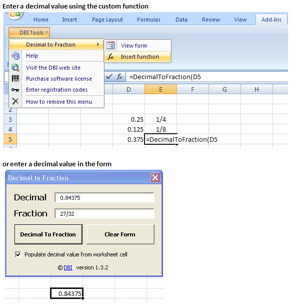 Decimal to Fraction