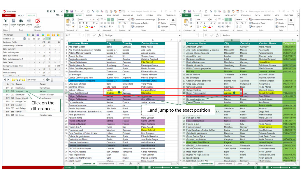 Synkronizer Excel Compare