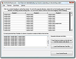 Sort Text lists and csv files in ascending or descending order Icon