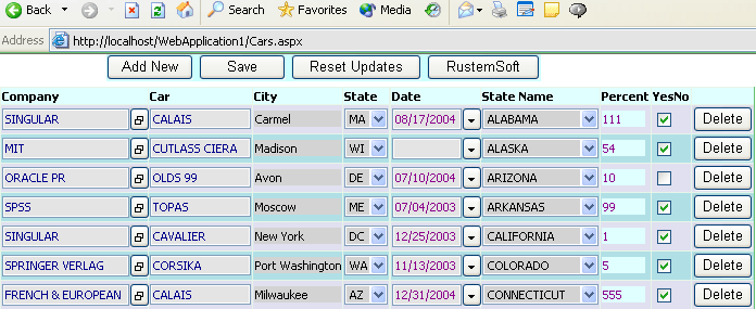 ASP DataGridColumns .NET assembly