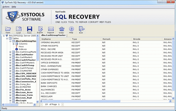 Open SQL Database