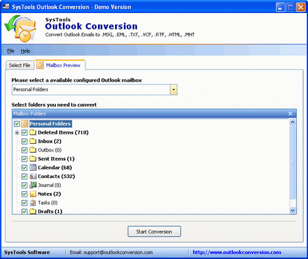 Convert PST to MSG