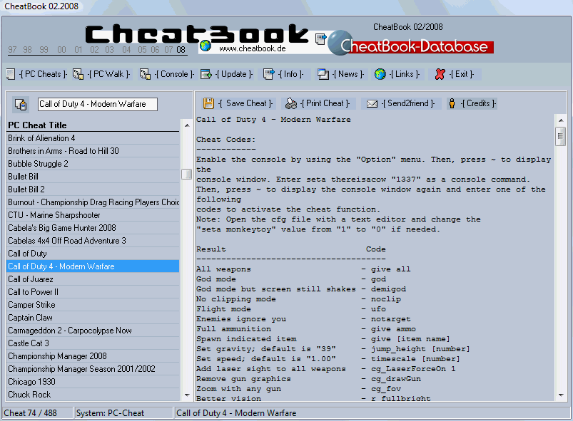 CheatBook Issue 02/2008