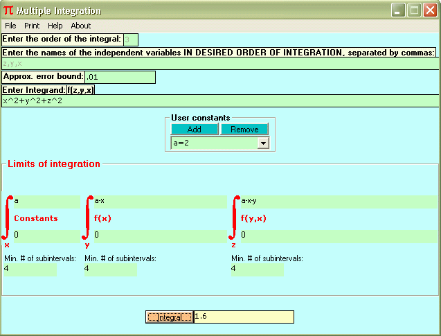 Multiple Integration