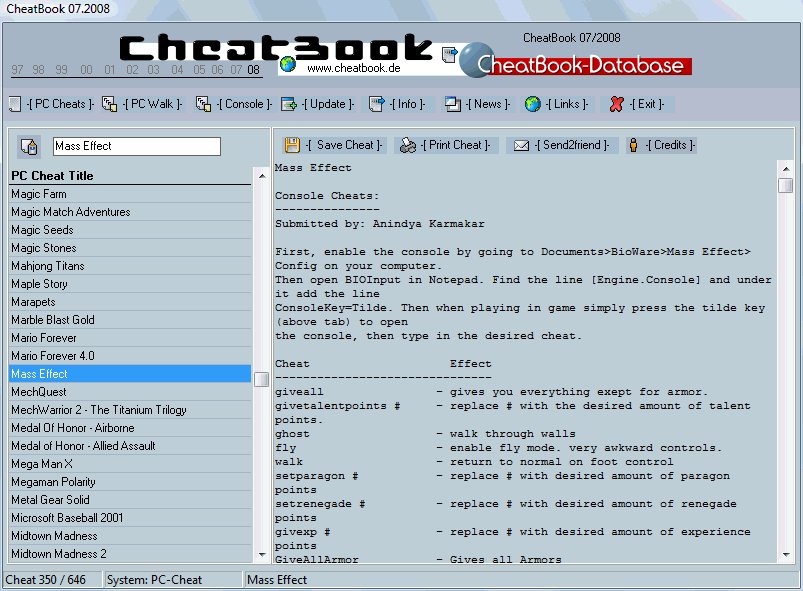 CheatBook Issue 07/2008