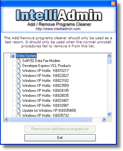 Add Remove Program Cleaner