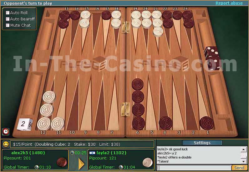 Online Backgammon Tournament