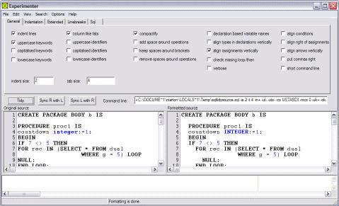 Tidycode Pl Sql Formatter