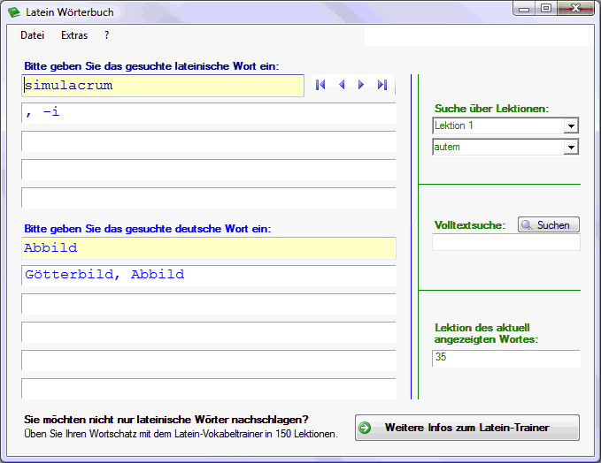 Latein-Wörterbuch