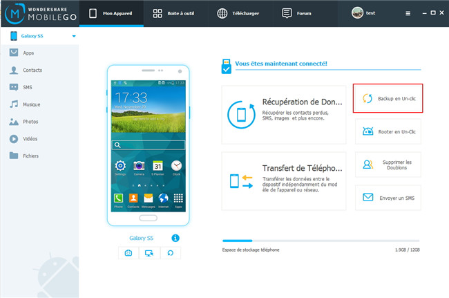 Wondershare MobileGo pour Android