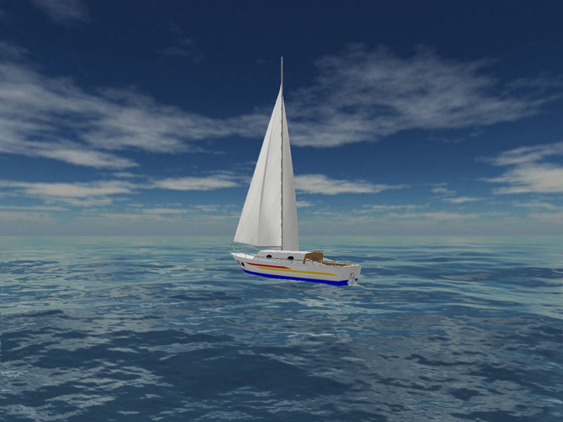 Sea Yacht Cruise 3D Screensaver