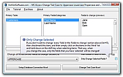 MS Access Change Text Case to Uppercase Lowercase Propercase and Sentence Case Icon